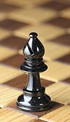 Chess piece - Black bishop.JPG